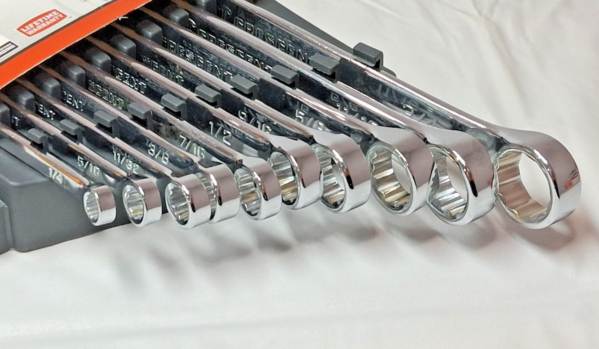 Crescent 10 Pc Chrome Finish Combination Wrench Set 1/4-3/4" Sets CCWS2-05