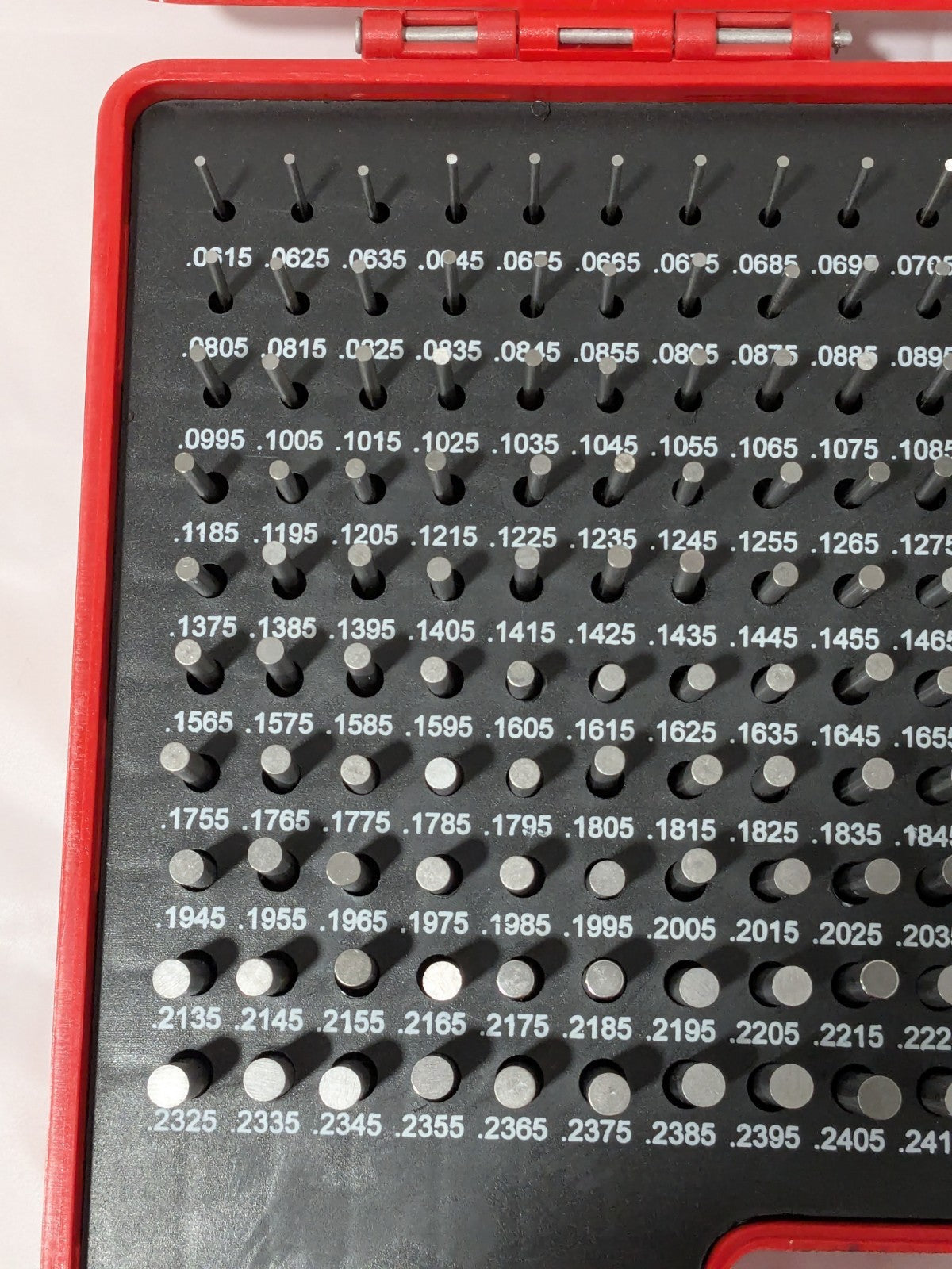 190 Pc Class ZZ Plug Gage Set: 0.0615 to 0.2505" Range 616-81126