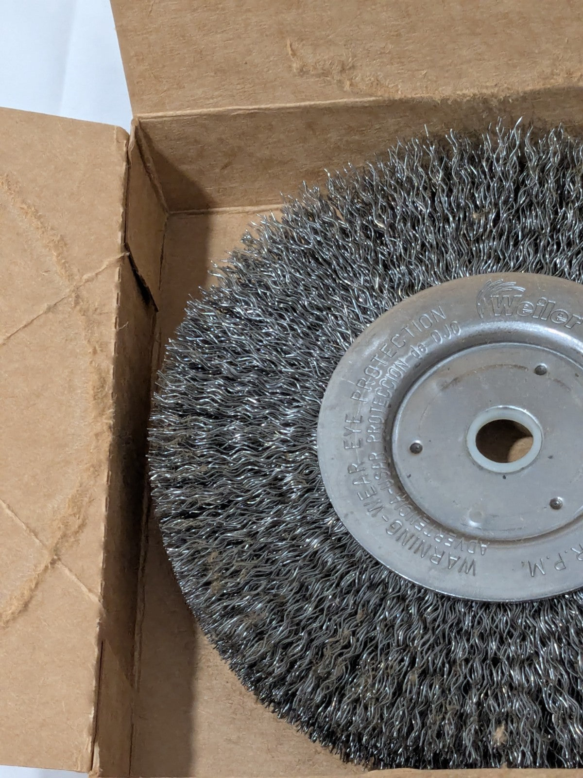 Weiler Wheel Brush: 6" Wheel Dia, 3/4" Face Width, 6000 RPM 98535
