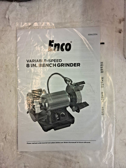 Enco 8" Variable Speed Bench Grinder 60662004