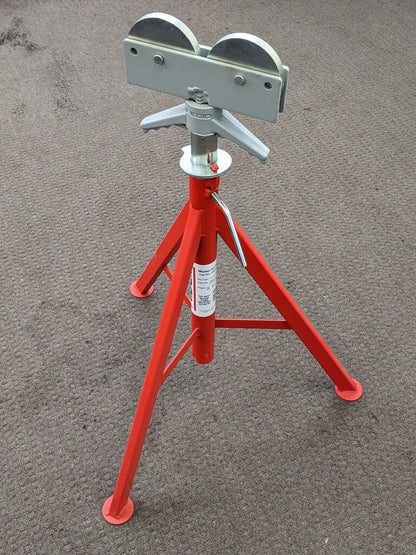 Ridgid Roller Head Pipe Stand 12" Pipe Capacity 32" to 55" Height 56672