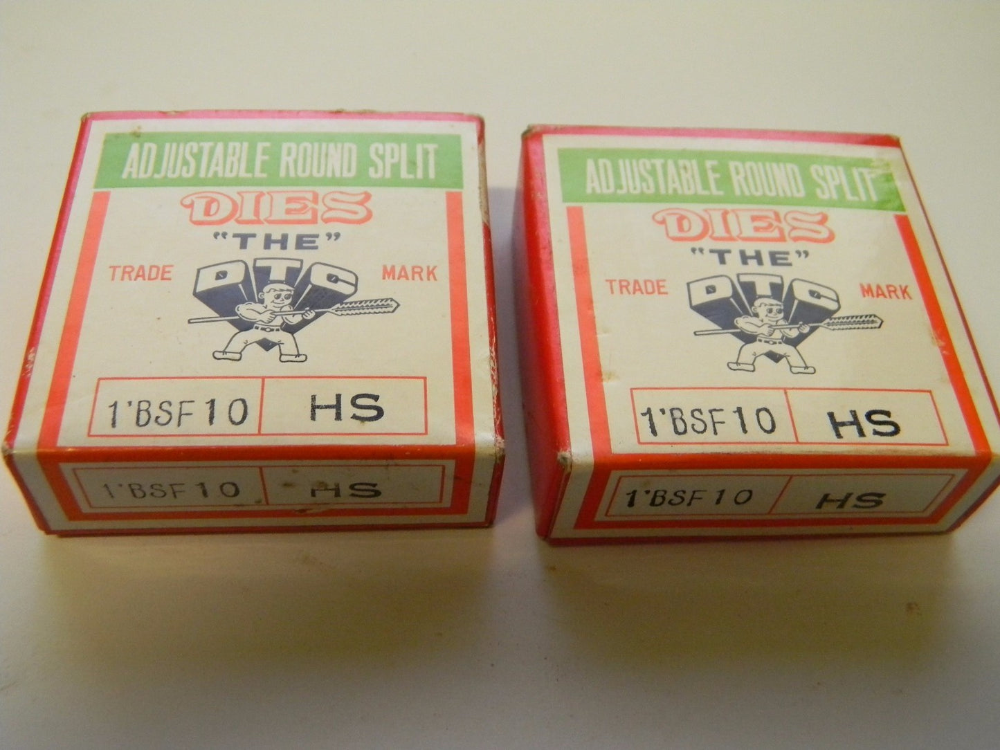 DTC 1" HSS Adjustable Round Split Dies, Qty 2  BSF10