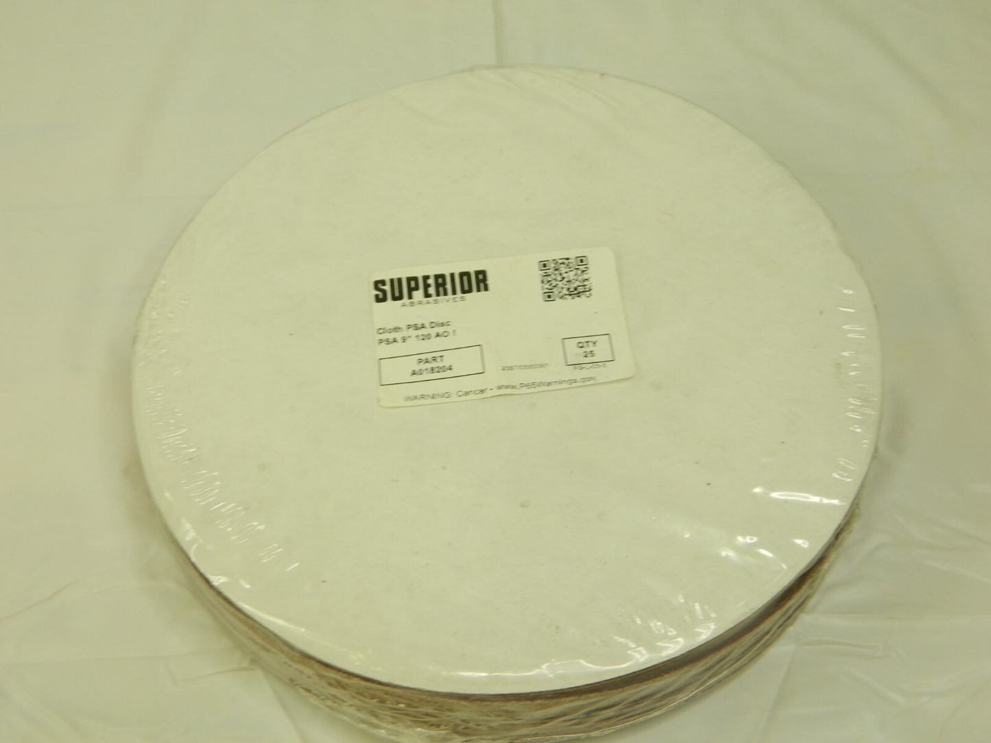 SUPERIOR ABRASIVES PSA Disc: 9" Disc Dia, 120 Grit, AO Qty 25 A018204