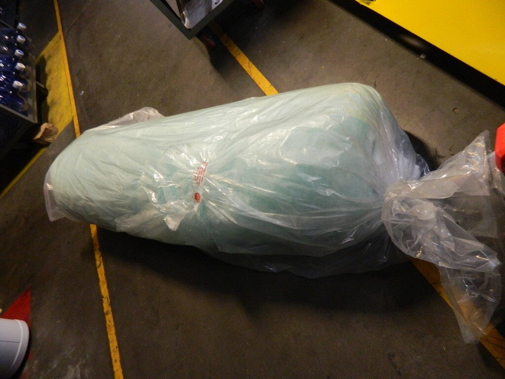 300' Long x 60″ Wide x 2-1/2″ Thick Fiberglass Paint Booth Air Filter Media Roll