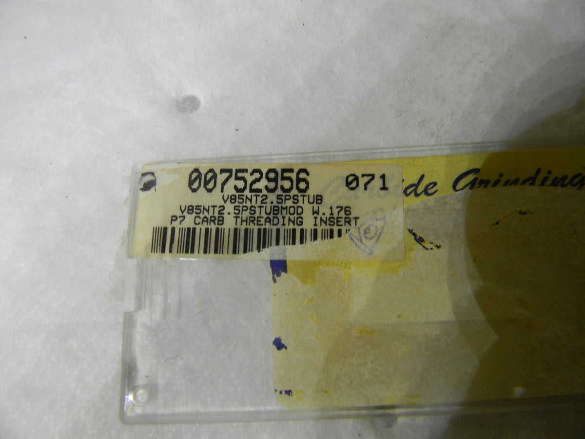Pro-Grade Carbide Threading Inserts V85NT2.5PSTUB Grade-P7 Box of 10 USA