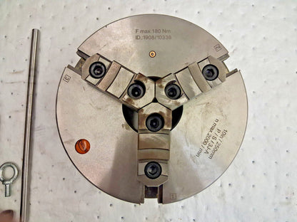 Hertel 3 Jaw Manual Self Centering 10" Lathe Chuck 1-201-1000