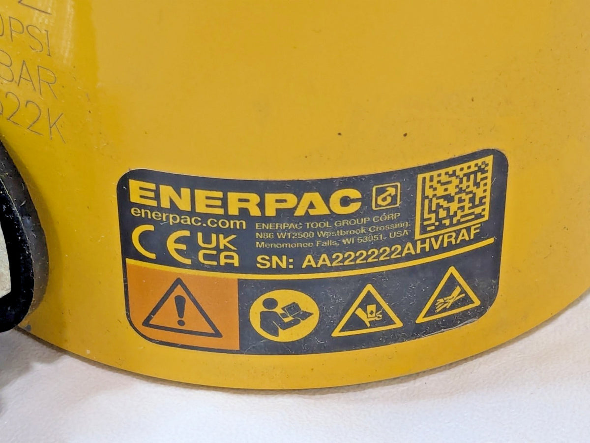 ENERPAC 20 Ton Hollow Plunger Hydraulic Cylinder Single-Acting RCH202