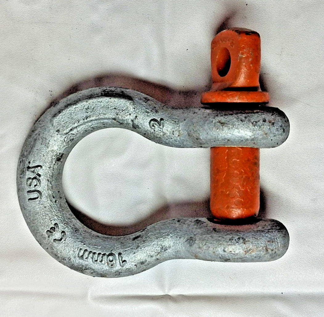 Forged Steel Bolt Type Anchor Shackle 16mm 4.5T WLL 1019490