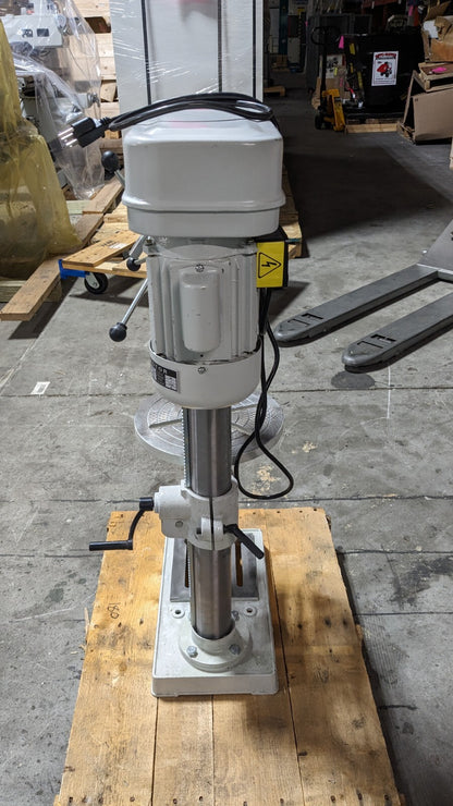 ENCO Floor Drill Press 12.9" Swing 3/4 hp Step Pulley Drive 115V 16 Speed ZJ4116