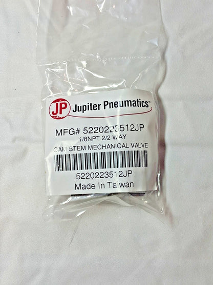 JUPITER PNEUMATICS 1/8NPT 2/2 Way Cam Stem Mechanical Valve 0-128PSI 5220223512J