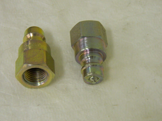 Parker Snap-Tite Valved Steel Nipple 1/4" 4600 PSI QTY 2  61N4-4F