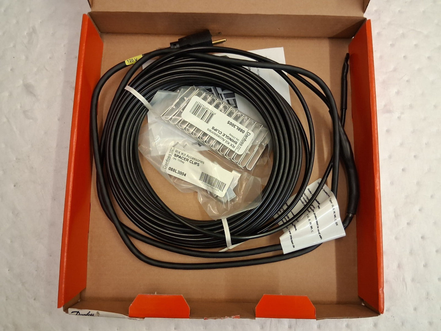 Danfross Ice & Snow Melting Cable 120 Volts 60ft length 088L3502