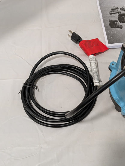 Little Giant Submersible Pump: 9 Amp Rating, 115V, Manual 506271