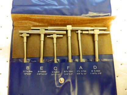 Telescoping Gage Set: 5/16 to 6", 6 Pc 615-6610