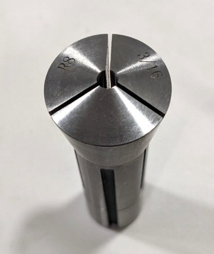 R8 Round Collet  3/16"  7/16-20 Drawbar Thread  Steel  231-4712