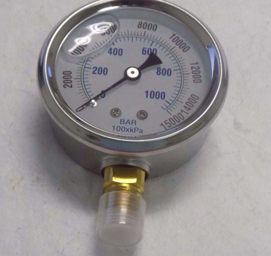 WorkSmart 2-1/2" Face Liquid Gauge #WS-MH-HPC1-039