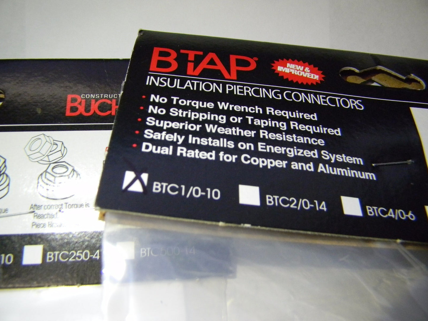 Buchanan 2-Port Moisture Resistant Run Tap Tap Connectors Qty 2 BTC1/0-10