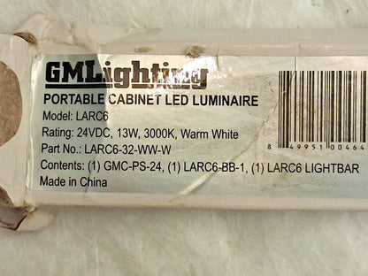 GMLighting GM Lighting LED Undercabinet Fixture 32" Long LARC6-32-WW-W