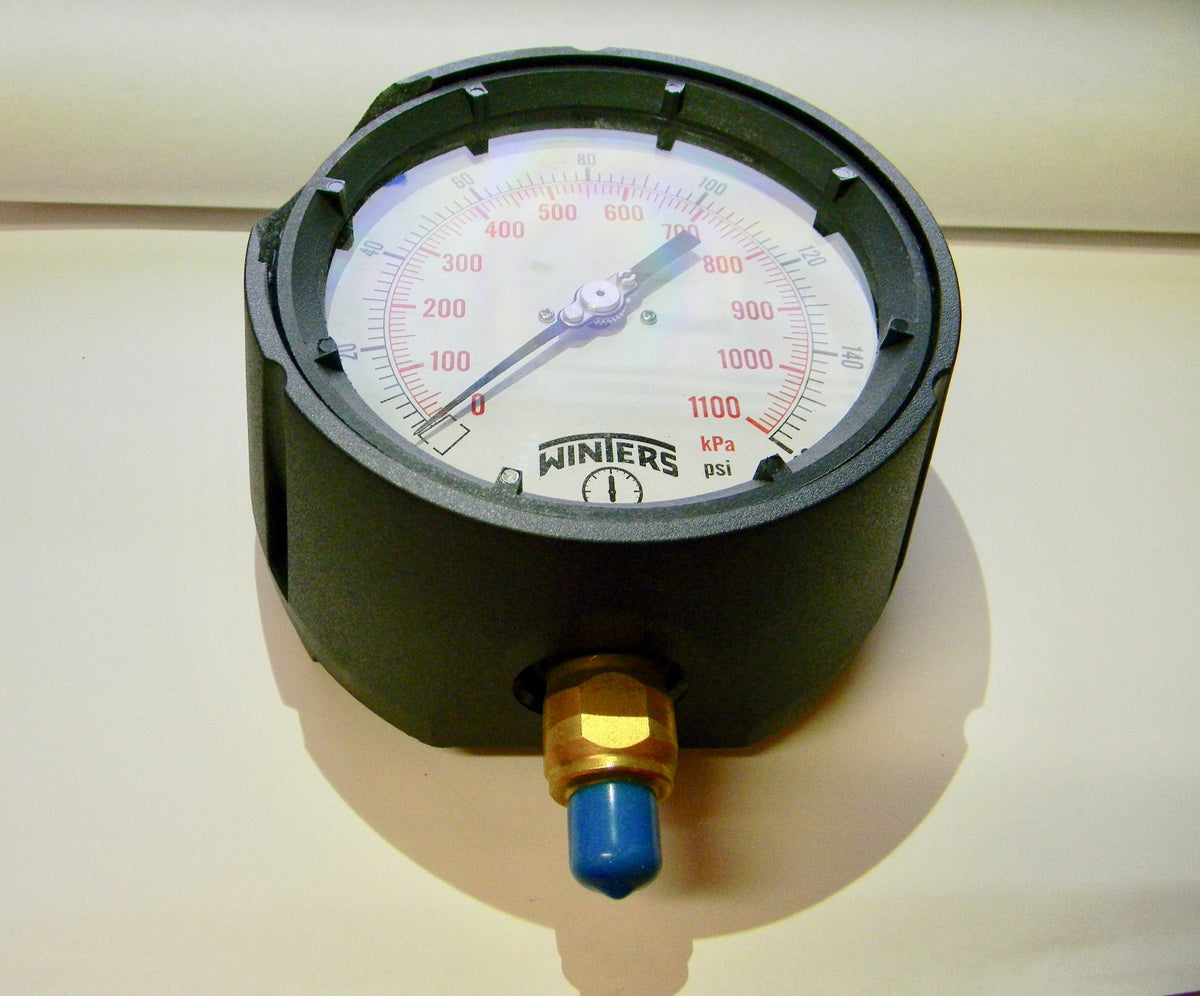 Winters Pressure Gauge  4-1/2" x 1/4" 0 to 160 Scale Range #PPC5085