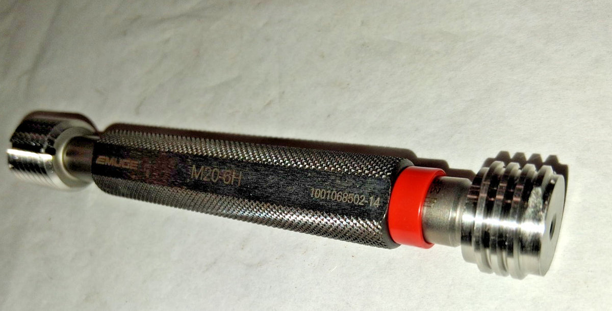 Emuge Thread Plug Gage M20x2.5 Class 6H Double End Go/No Go L0100100.0120