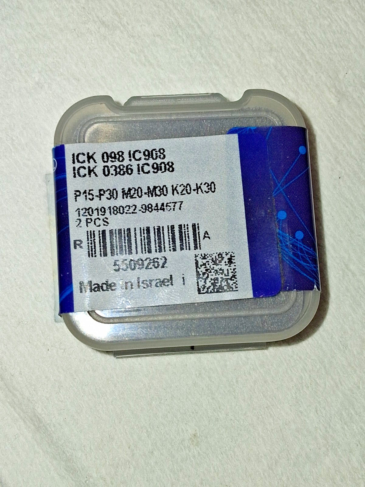 Iscar Carbide Drill Head ICK0386 IC908 Qty2 5509262