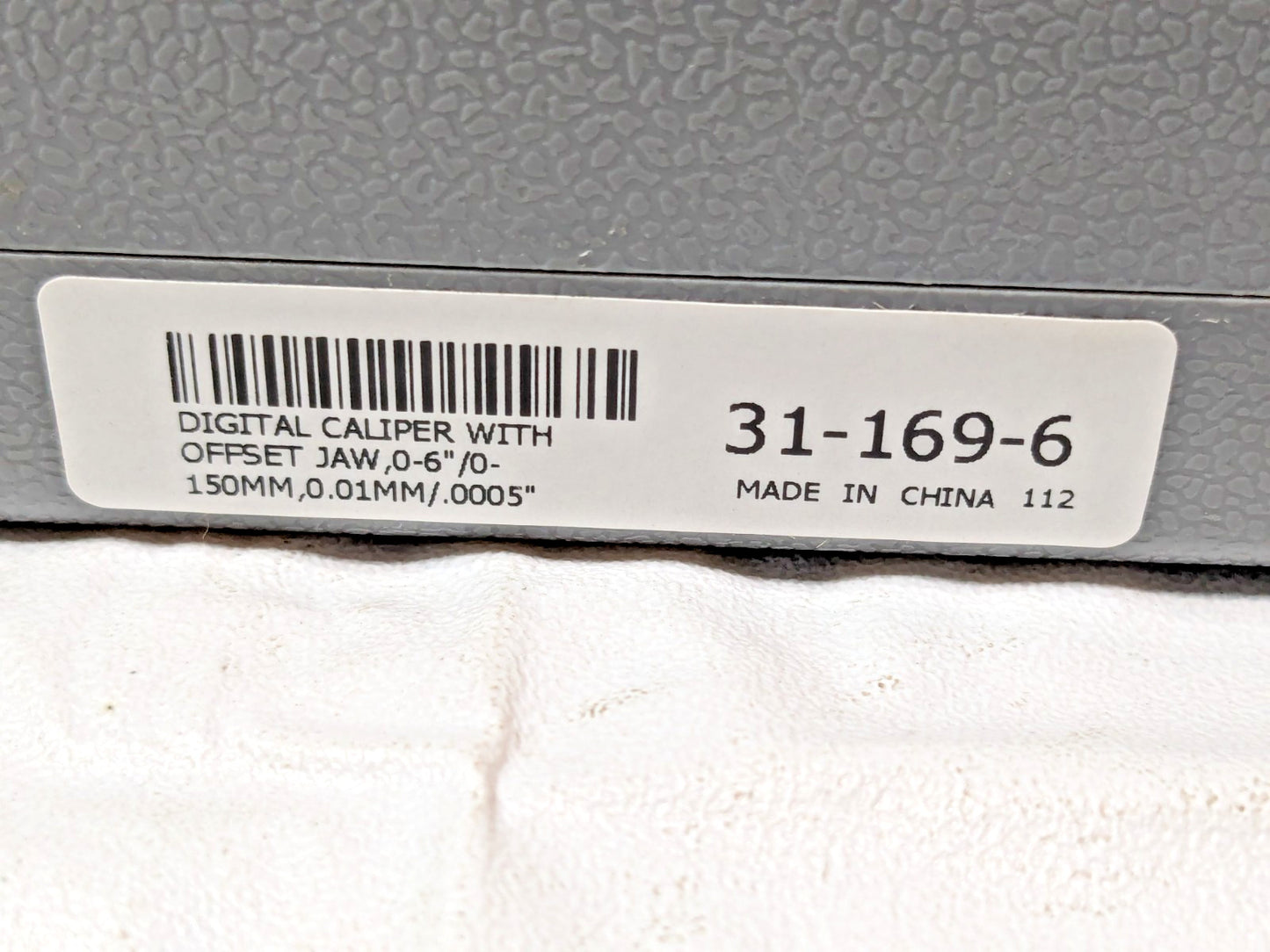 SPI Digital Caliper w/Offset Jaw 0-6"/0-150MM 31-169-6