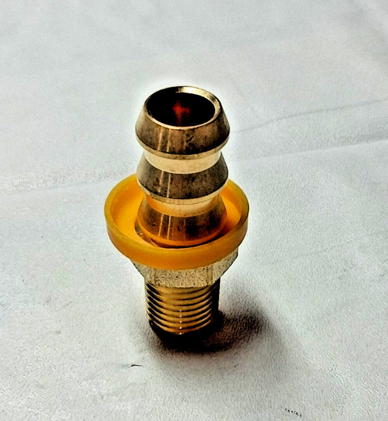 QTY 5 Brass Barbed Push-On Hose Male Connectors 1/4" NPT 2750002630