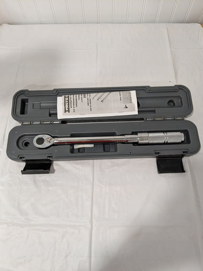Proto Micrometer Torque Wrench: 1/2" Drive, Foot Pound J6008C