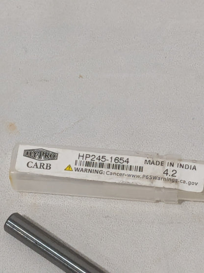 OSG Jobber Length Drill Bit 4.20 mm (0.1654) Dia, 140º, Solid Carbide HP245-1654