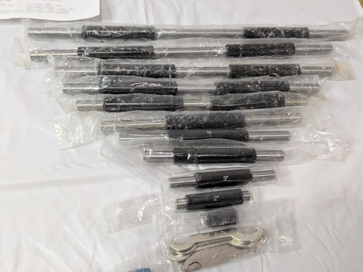 Fowler 9 Piece Outside Micrometer Set 0 - 12" Range 52-215-012-1 PARTS/REPAIR