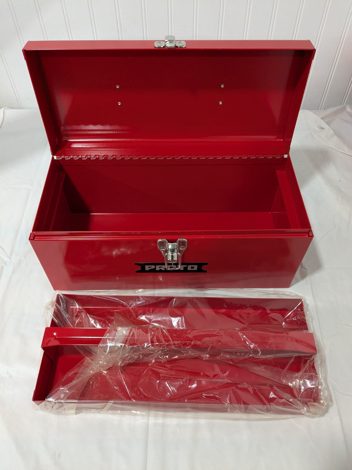 Proto Steel Tool Box: 1 Drawer, 1 Compartment 14" W x 6-1/2" D x 6&quo