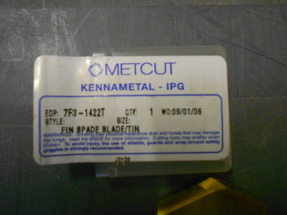 Metcut  FiN TiN Spade Blade 7F3-1422T