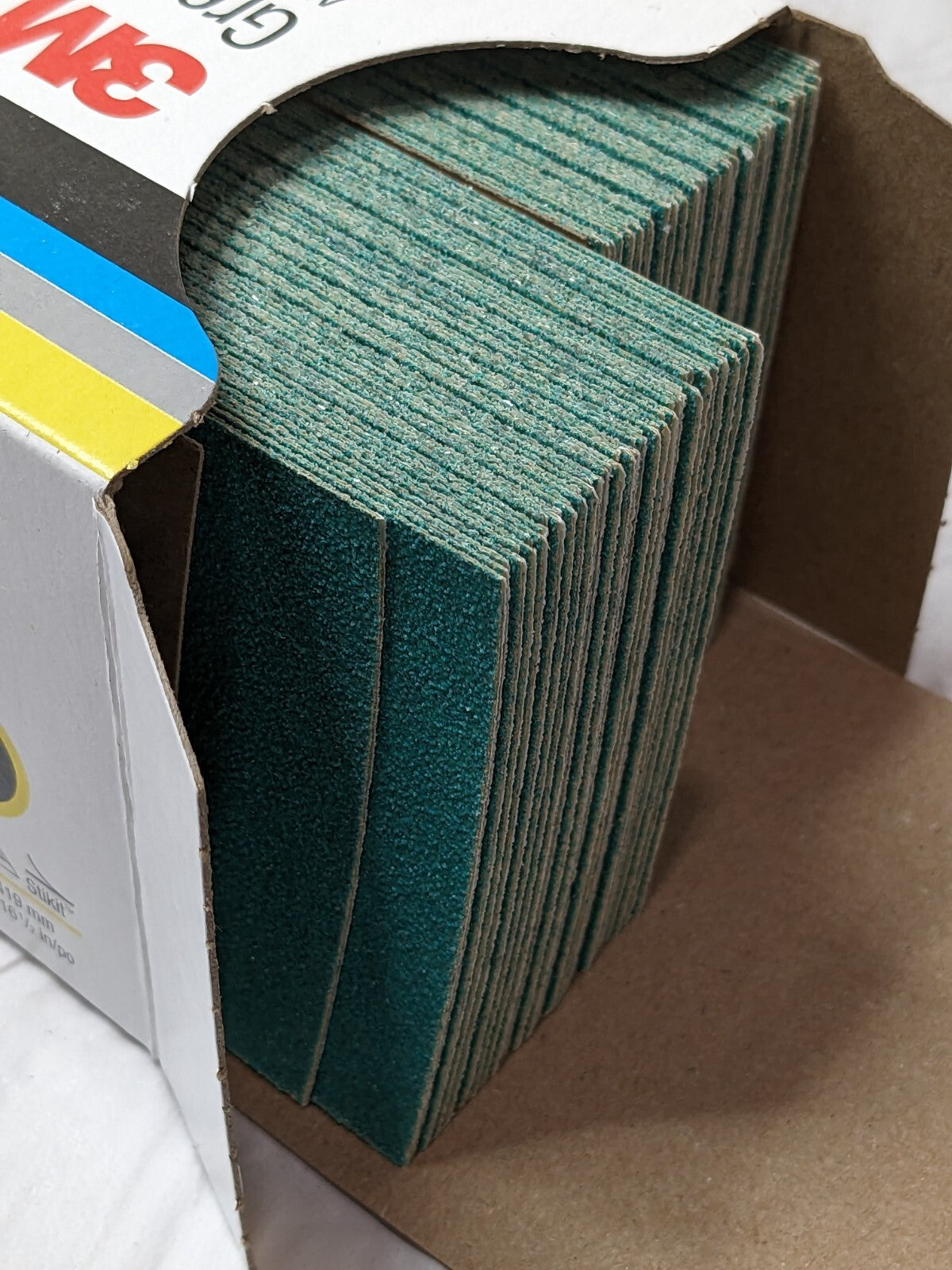 PACK OF 100 3M Green Corps Stikit Abrasive Sheets 80D 2-3/4" x 16-1/2"