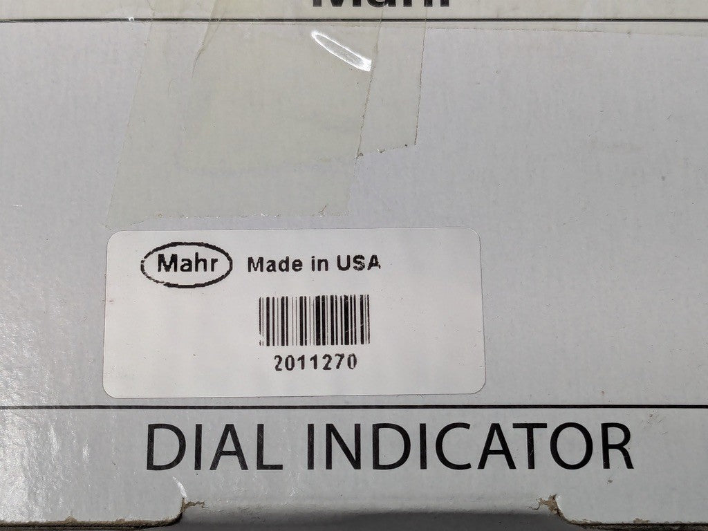 Mahr Dial Drop Indicator 0-100 Dial Reading 1.0000" Max Measurement 2011270