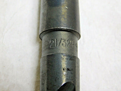 Interstate Taper Shank Drill Bit HSS 2MT 21/32" x 12" OAL 118° 7473156