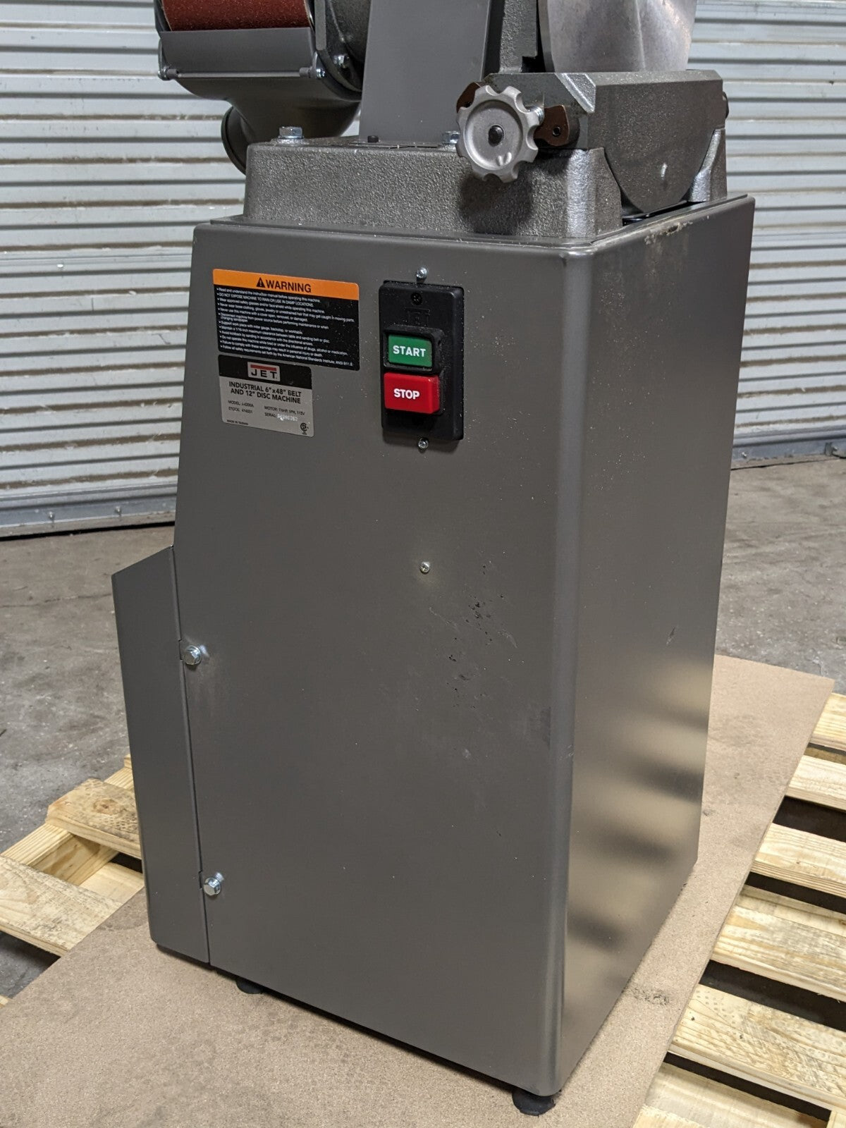 Jet Industrial Combination Sander 48" x 6" Belt / 12" Disc 414551