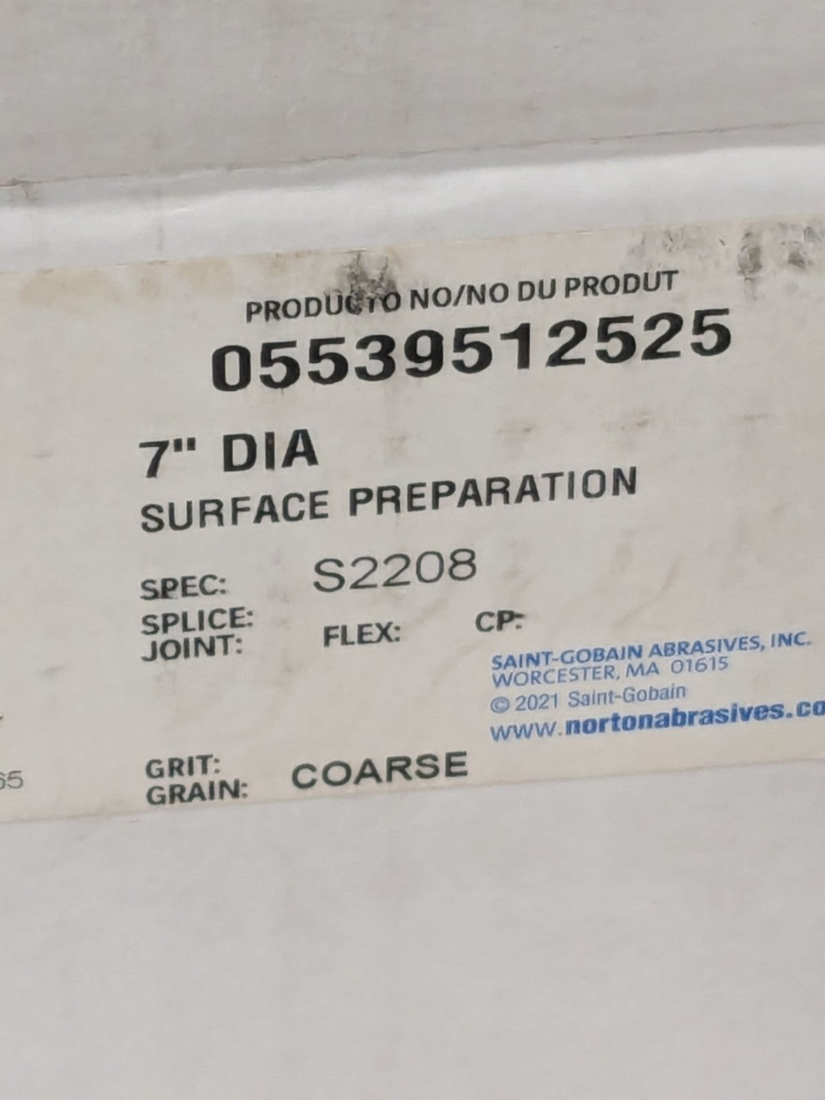 MERIT Hook & Loop Disc 7" Dia NonWoven Aluminum Oxide Qty 25 117597321