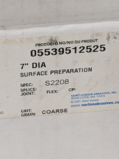 MERIT Hook & Loop Disc 7" Dia NonWoven Aluminum Oxide Qty 25 117597321