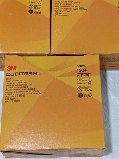 3M Cubitron II PSA Disc: 5" Disc Dia, 150 Grit, Ceramic Qty 250 7100284514