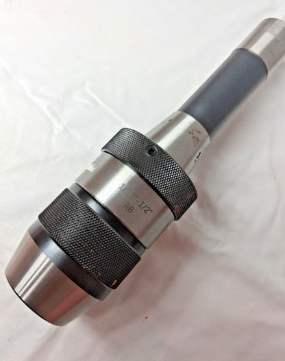 Accupro Steel Keyless Drill Chuck 1/32-1/2" Cap Integral Shank Mount 636734