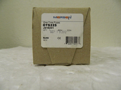 Ferraz Shawmut 300 VDC 600 VAC 225 Amp Fast Acting General Purpose Fuse OTS225