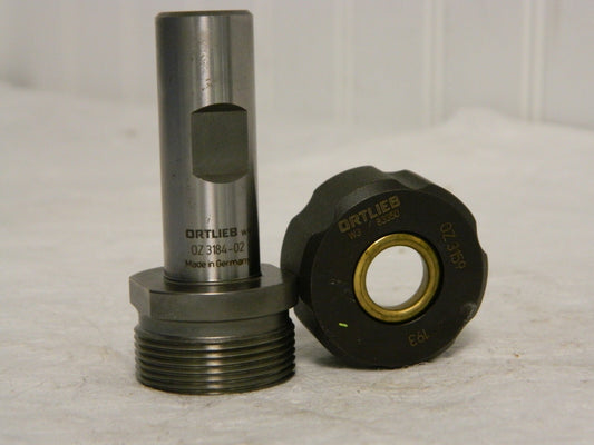 Ortlieb Drill holder W/ Parallel Shank For Rubber Flex RFCJ Collets OZ3184-02