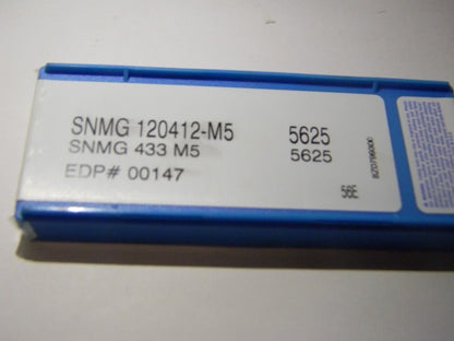 Valenite Carbide Turning Inserts SNMG 433 M5 SNMG120412 Grade 5626 Qty 10 00147