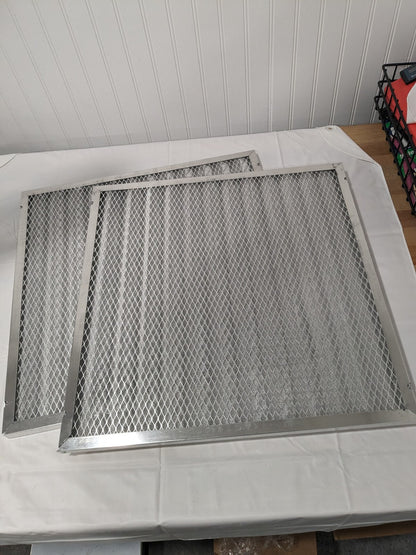 Koch Air Filter: 19.5" x 19.5" x 1", Aluminum Cloth & Mesh Qty 2 118-194-194