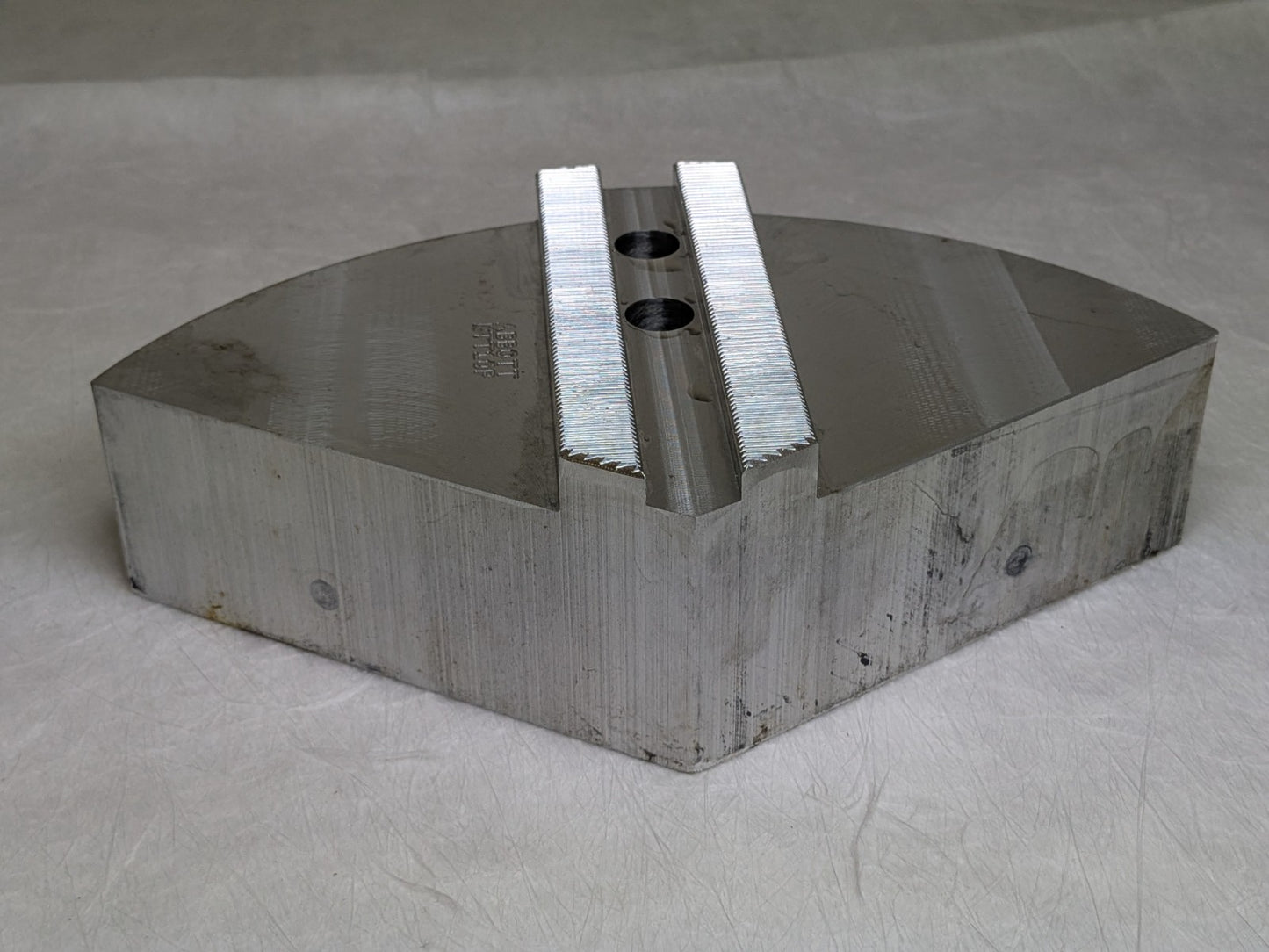 Set of 3 Abbott Aluminum Pie Jaw for 10" Lathe Chucks 1.5mm x 60 Serrated KTT10P