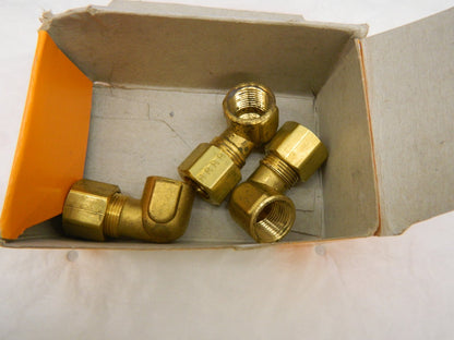 PARKER 3pk Compression Tube Female Elbow: 3/8-18" 170C-8-6