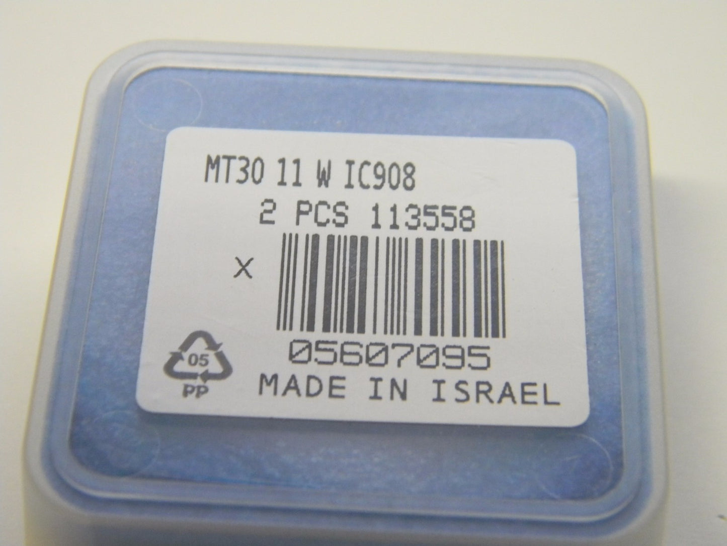 Iscar MT3011W IC908 TiAlN Coated Carb Thread Mill Insert Qty. 2 5607095