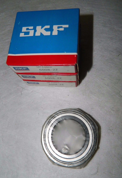SKF Radial Ball Bearing 1 Row 0.59" Wide 2.68" Outside Diam Qty 4 6008
