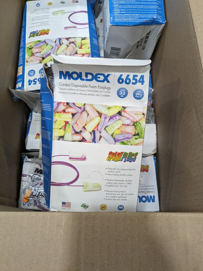 3M Earplugs 33 dB, Foam, Bullet, Roll Down, Corded Approx. 1400 Pairs 7000052721