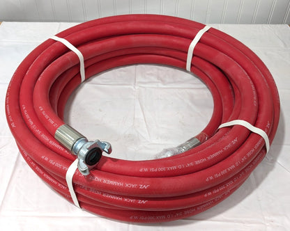 Heavy Duty Jackhammer Hose  3/4" X 50'  300 PSI  Quick Clamps  JKR07530-50-77-M